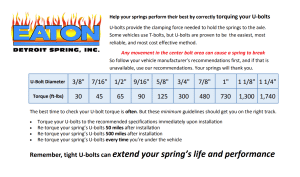 How To Properly Torque Your Leaf Spring's U-Bolts - EATON Detroit Spring